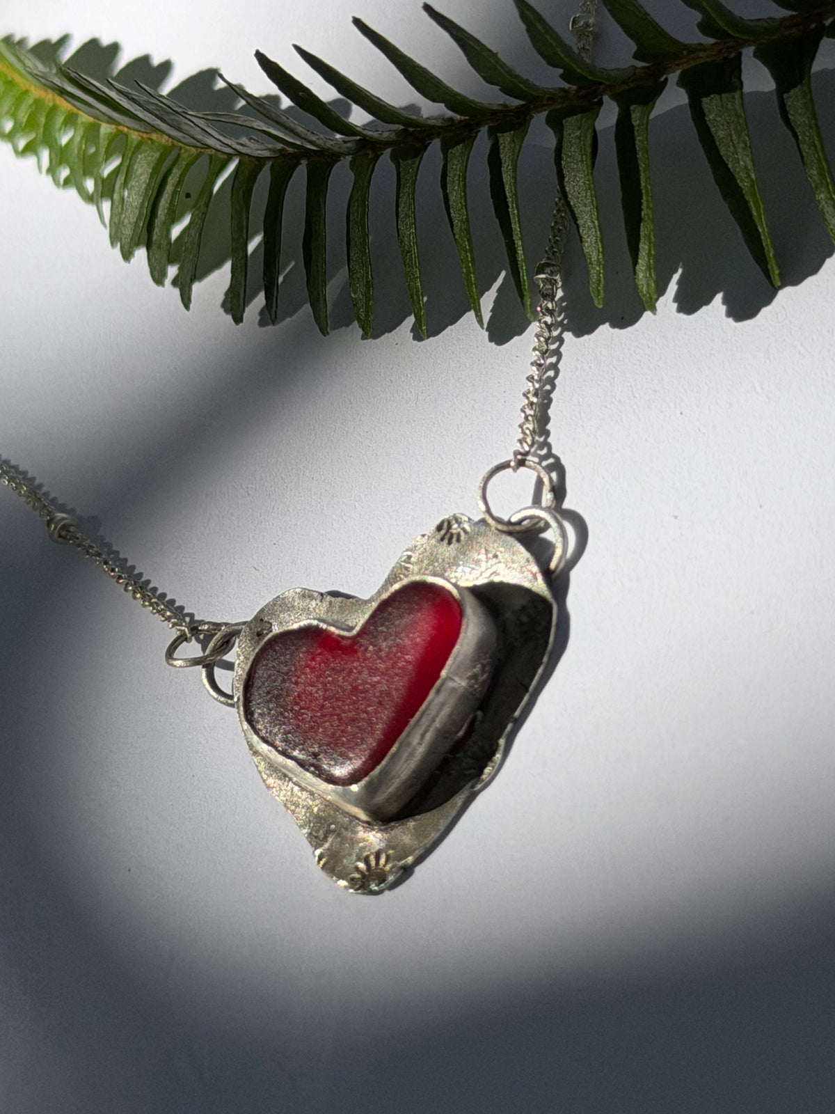 Red Glass Heart
