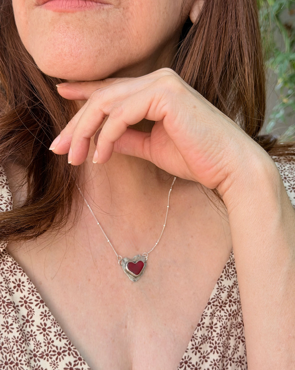 Red Glass Heart