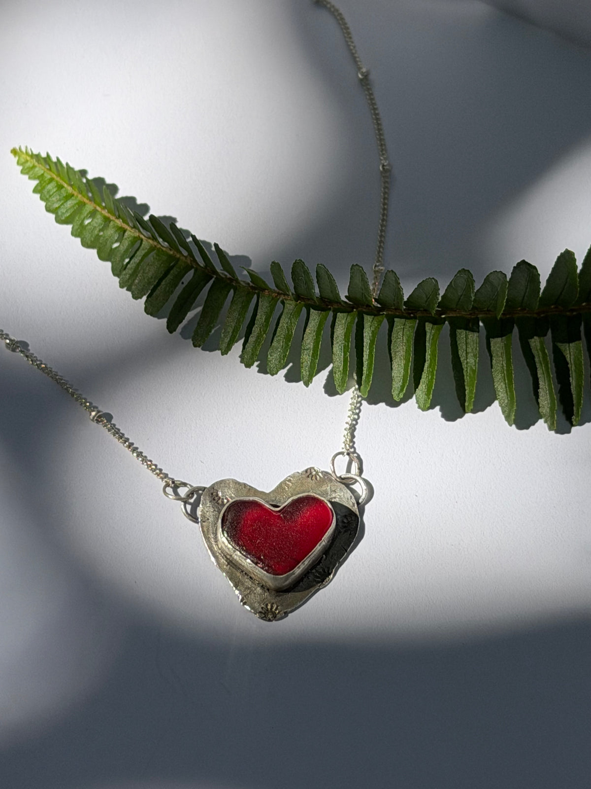 Red Glass Heart