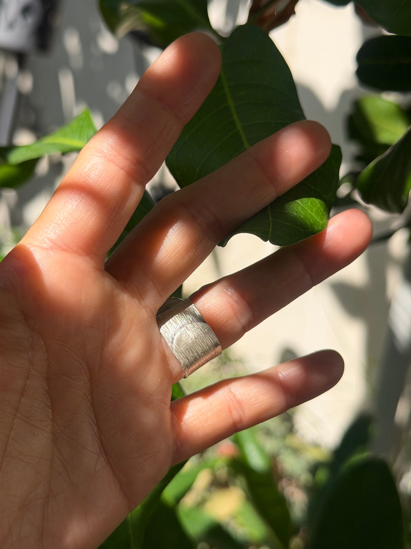 Adjustable Abalone Ring