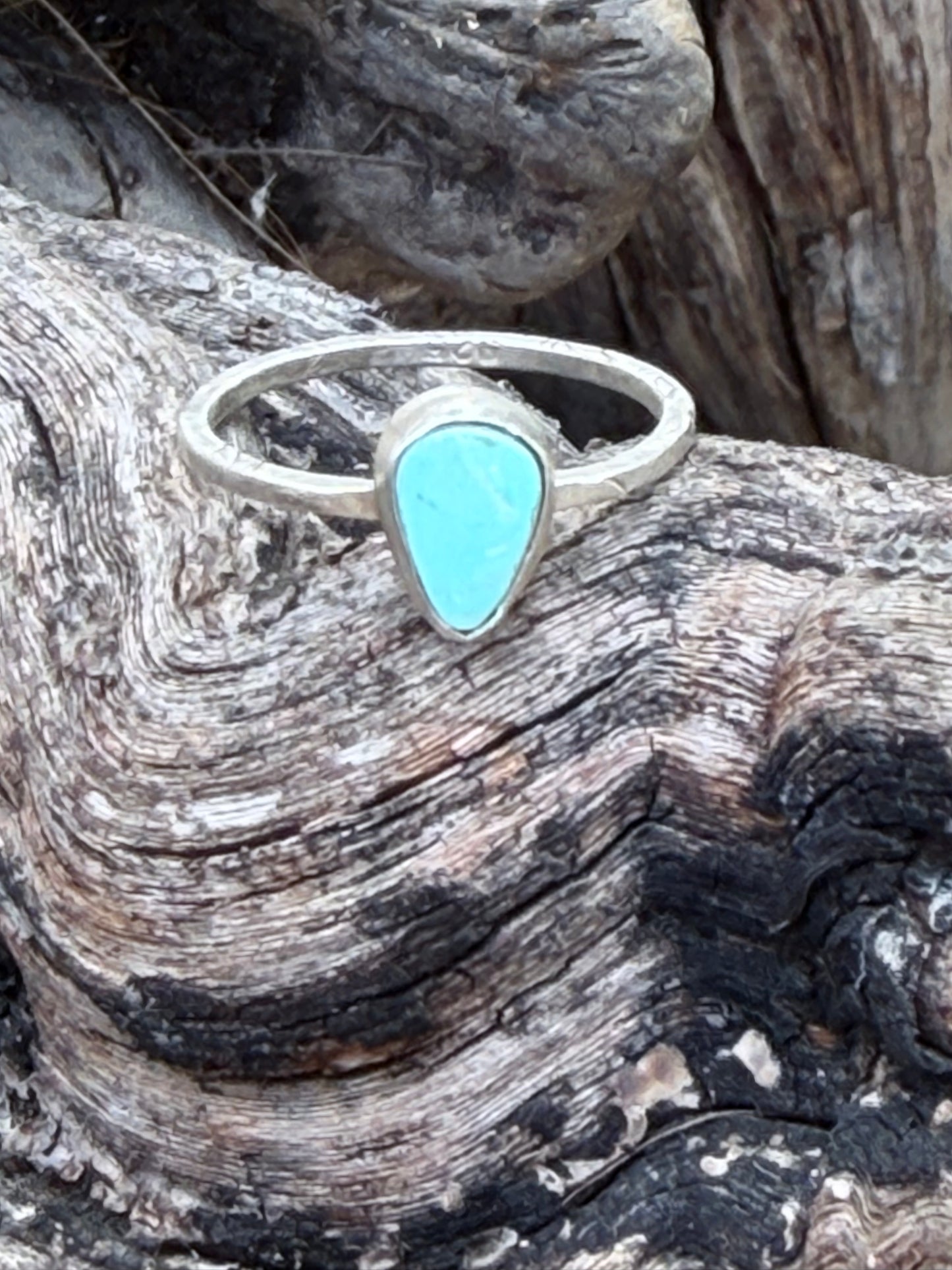 Dainty Golden Hill Turquoise Ring