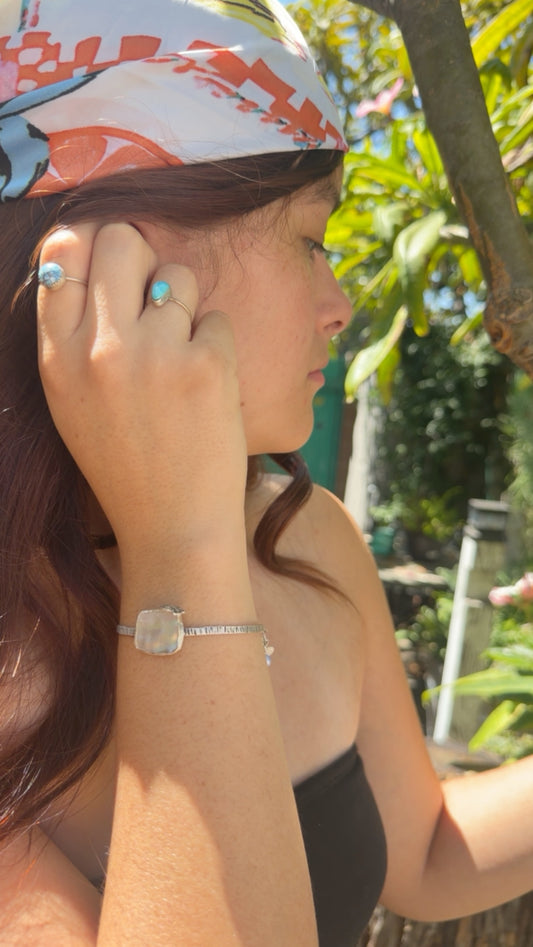 Octopus Abalone Shell Fresh Water Pearls Cuff Bracelet