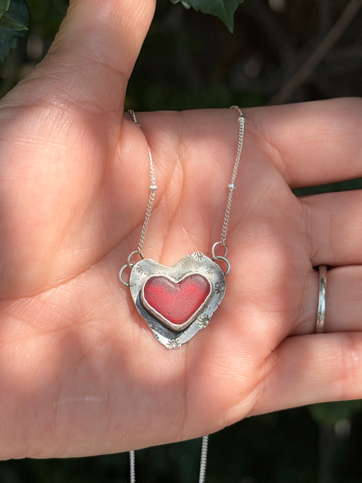 Red Glass Heart